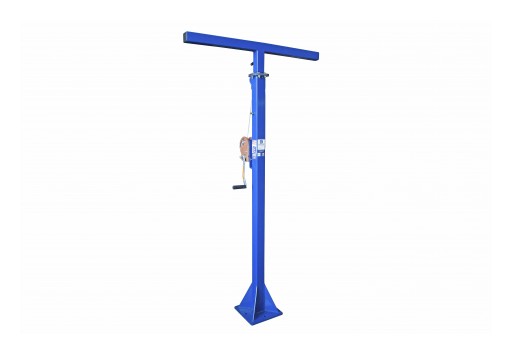 Larson Electronics Releases Telescoping Light Mast, 7' to 12', 12/4 SOOW Cord, Stationary Tower W/ Manual Crank Winch