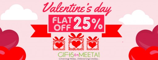 Enjoy Valentine's Shopping With Gifts by Meeta's Flat 25% Off