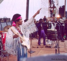 Jimi Hendrix, Woodstock 1969, photo by Henry Diltz