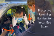 Protective Screening Barriers for In-Car Medical Exams