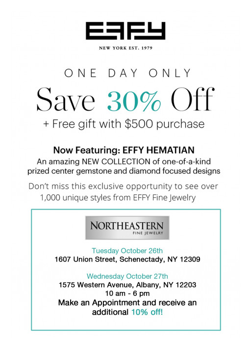 Experience Exclusive Savings at the Effy Trunk Show at Northeastern Fine Jewelry