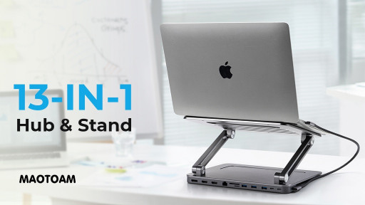 Maotoam Announces Launch of World's First 13-in-1 USB-C Hub with Ergonomic Laptop Stand