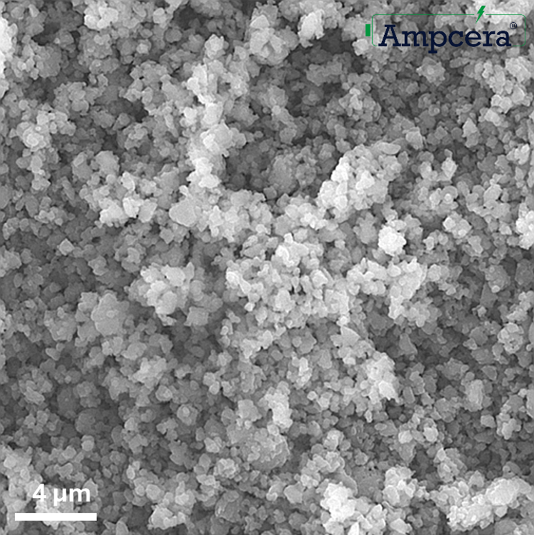 Electron Microscopy Image of Ampcera Sulfide Solid Electrolyte Powder 