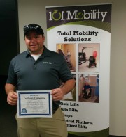 Chris Berry, 101 Mobility of Oakland County, achieves two certifications.
