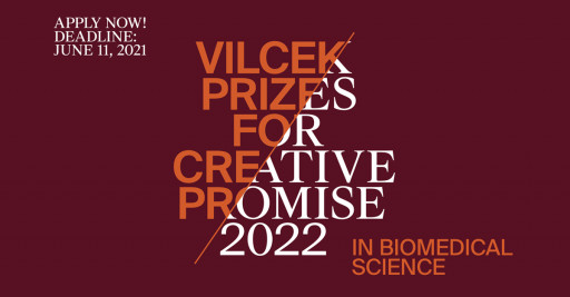 Vilcek Foundation Opens Applications for the 2022 Creative Promise Prizes in Biomedical Science