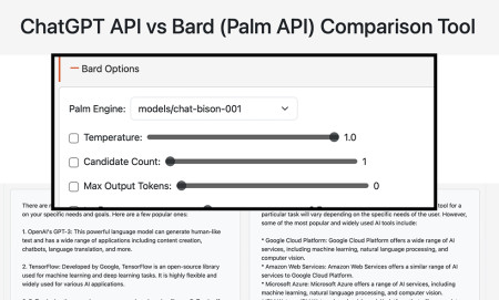 ChatGPT vs Bard Comparison Tool