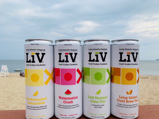 Long Island Spirits Launches  Liv Craft Vodka Canned Cocktails Nationally