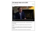 d UK Interest Rates cut to 0.25%