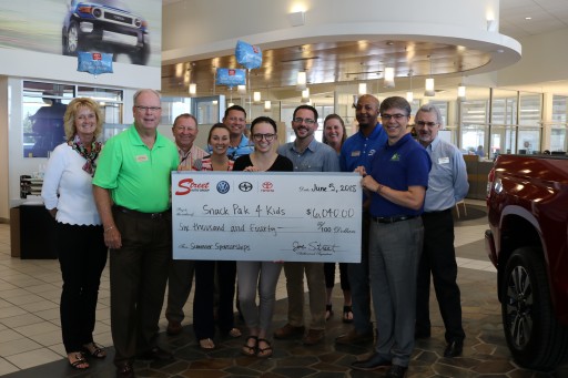 Street Toyota and Employees Raise Funds for Snack Pak 4 Kids Benefiting Student's Food for the Summer Program