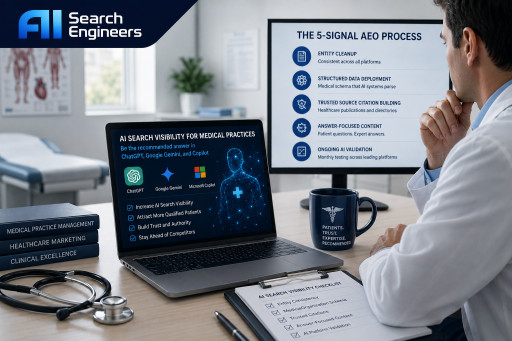 AI Search Engineers Introduces Answer Engine Optimization Services for Medical Practices, Documenting the AI Search Visibility Gap Keeping Physicians, Specialists and Healthcare Providers Invisible in ChatGPT and Google Gemini