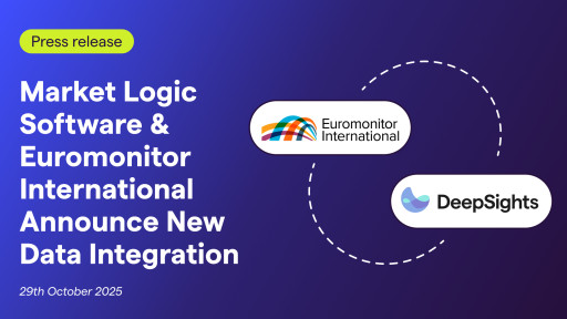 Market Logic Software and Euromonitor International Announce New Data Integration: DeepSights(TM) to Enhance AI-Driven Insights for Customers