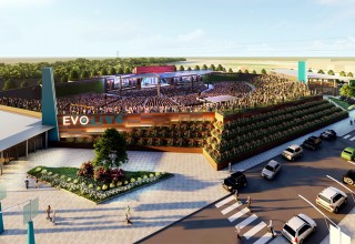 Architectural Rendering of EVO Live Amphitheatre