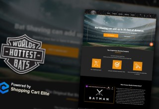 World's Hottest Bats Home Page with Shopping Cart Elite