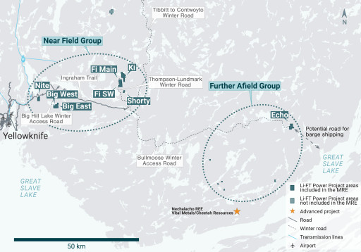 LIFT Announces Initial Mineral Resource of 50.4 Million Tonnes at 1.00% Li2O, at the Yellowknife Lithium Project, NWT, Canada