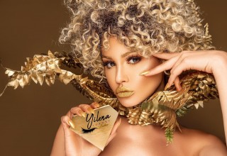 International model Yilena Hernández launches beauty products. 