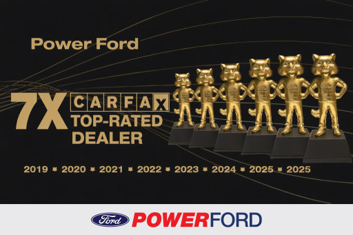 Power Ford Named A Carfax Top-Rated Dealer Seven Years In A Row