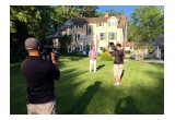 Mar Jennings filming at makeover home Green Isle