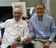 Dr. Ponseti (left) and John Mitchell