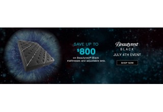 Save up to $800 for Beautyrest Black during the July 4th Sale.