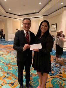 Dr. Farshchian with LianNavarro, Chairperson of "Unmask the Masquerade" evening Gala