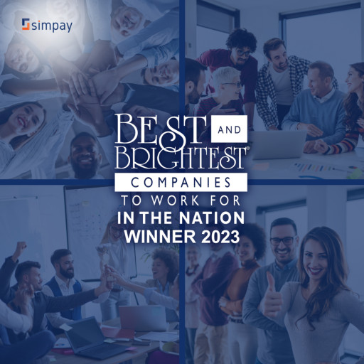 Simpay Named to 2023 List of Best and Brightest Companies to Work For