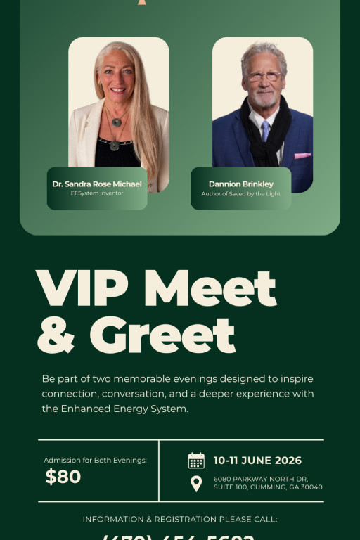 Positive Energy Center to Host VIP Meet & Greet Experience Featuring Dannion Brinkley and Dr. Sandra Rose Michael on June 10–11, 2026