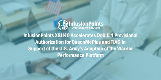 InfusionPoints XBU40 Accelerates DoD IL4 Provisional Authorization for CoachMePlus and TIAG in Support of the U.S. Army’s Adoption of the Warrior Performance Platform