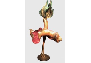 'Hibiscus Dancer" Bronze Sculpture