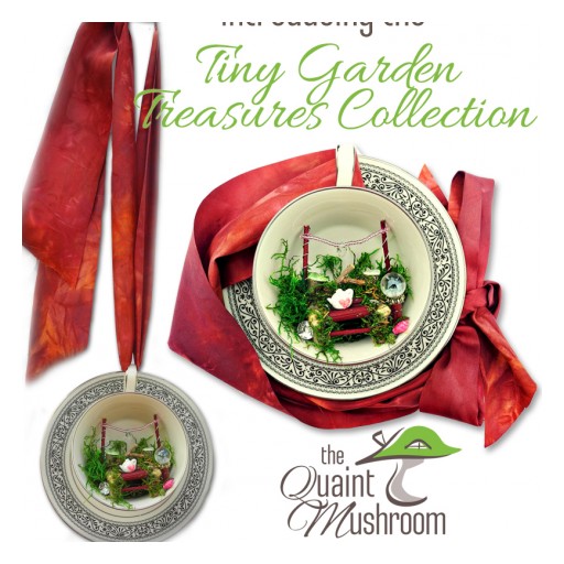 The Quaint Mushroom Inspires a Whole New Trend in Fairy Gardens With the Tiny Garden Treasures Collection.