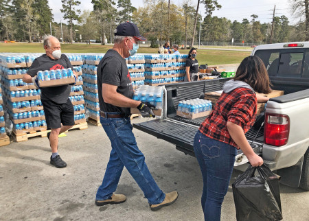 Drinking water relief has arrived in Texas