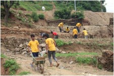 Scientology Volunteer Ministers teams work on construction projects to help their country recover from last year's devastating earthquakes.