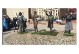 Statues of the four women were unveiled August 9, 2016, by South Africa President Jacob Zuma.