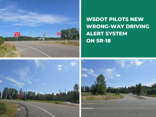 WSDOT Pilots New Wrong-Way Driving Alert System on SR-18