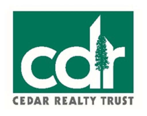 Cedar Realty Trust Announces Planned Tender Offer