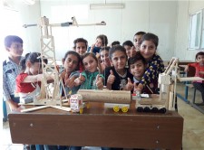 Iraqi students solve problems and learn how to create through the STEM program.