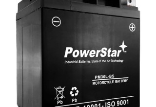 PowerStar PM30L-BS Motorcycle Battery 