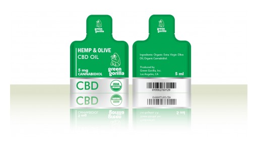 Green Gorilla Debuts 'Hemp & Olive' Single Serving CBD Packs