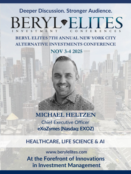 CEO of eXoZymes on 'AI in Life Sciences' panel at the Beryl Elites' Investment Conference