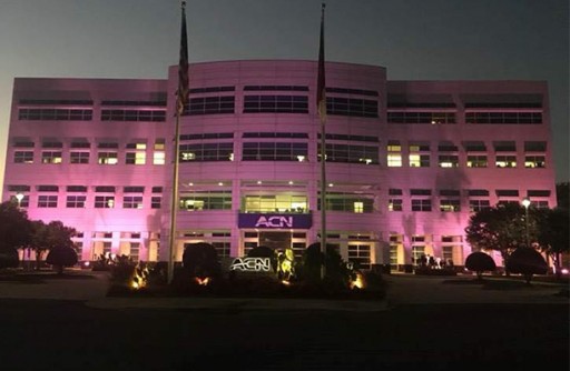 ACN's World Headquarters Turns Pink for Breast Cancer Awareness Month