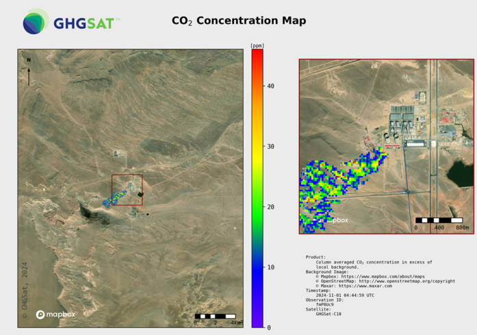 Carbon dioxide plume 