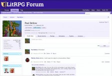 Author Profile at LitRPG Forum