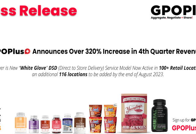GPO Plus, Inc., Thursday, July 6, 2023, Press release picture