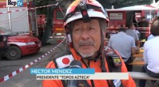 Los Topos founder and president Hector Mendez, interviewed on Italian TV in the wake of the Central Italy earthquake.