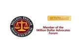 Member of the Million Dollar Advocates Forum