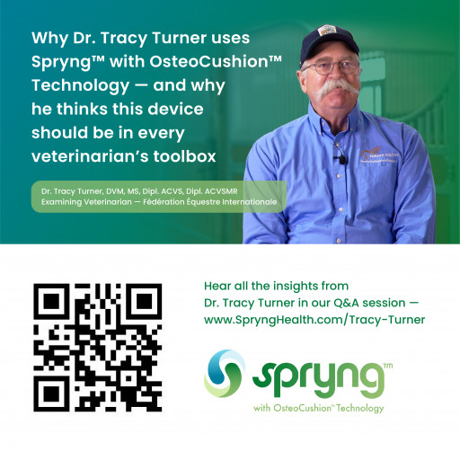 PetVivo, makers of Spryng™ with OsteoCushion™ Technology, introduces new Q&A sessions with equine expert Dr. Tracy Turner