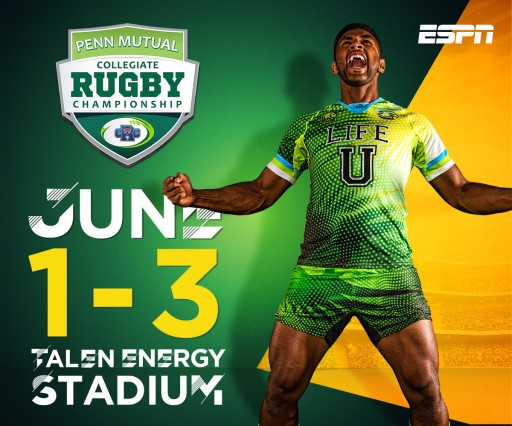 The Nation's Top Collegiate Rugby 7s Teams Are in Philadelphia This Weekend for the 2018 Penn Mutual Collegiate Rugby Championship at Talen Energy Stadium