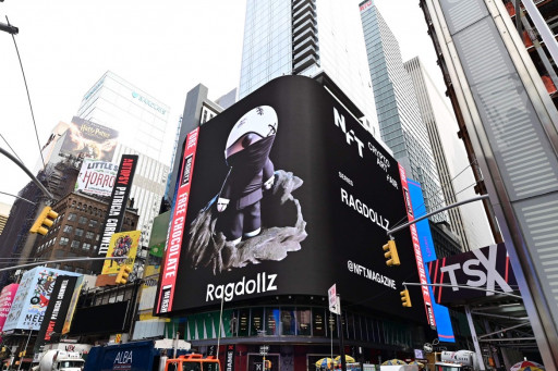 Ragdollz Stand Out As NFTs Take Over Times Square