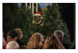 The Grinch made an unsuccessful attempt at stealing Santa's bag of presents at the grand opening of the 24th annual Winter Wonderland December 2, 2016, in downtown Clearwater, Florida.