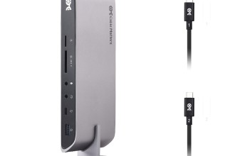 Cable Matters Dual Input USB C Universal Docking Station for Mac & Windows with 80W Power Delivery