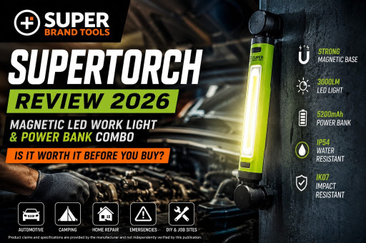 SuperTorch Review 2026 Explores Why Consumers Are Comparing Magnetic Work Lights With Power Bank Functionality Before Ordering